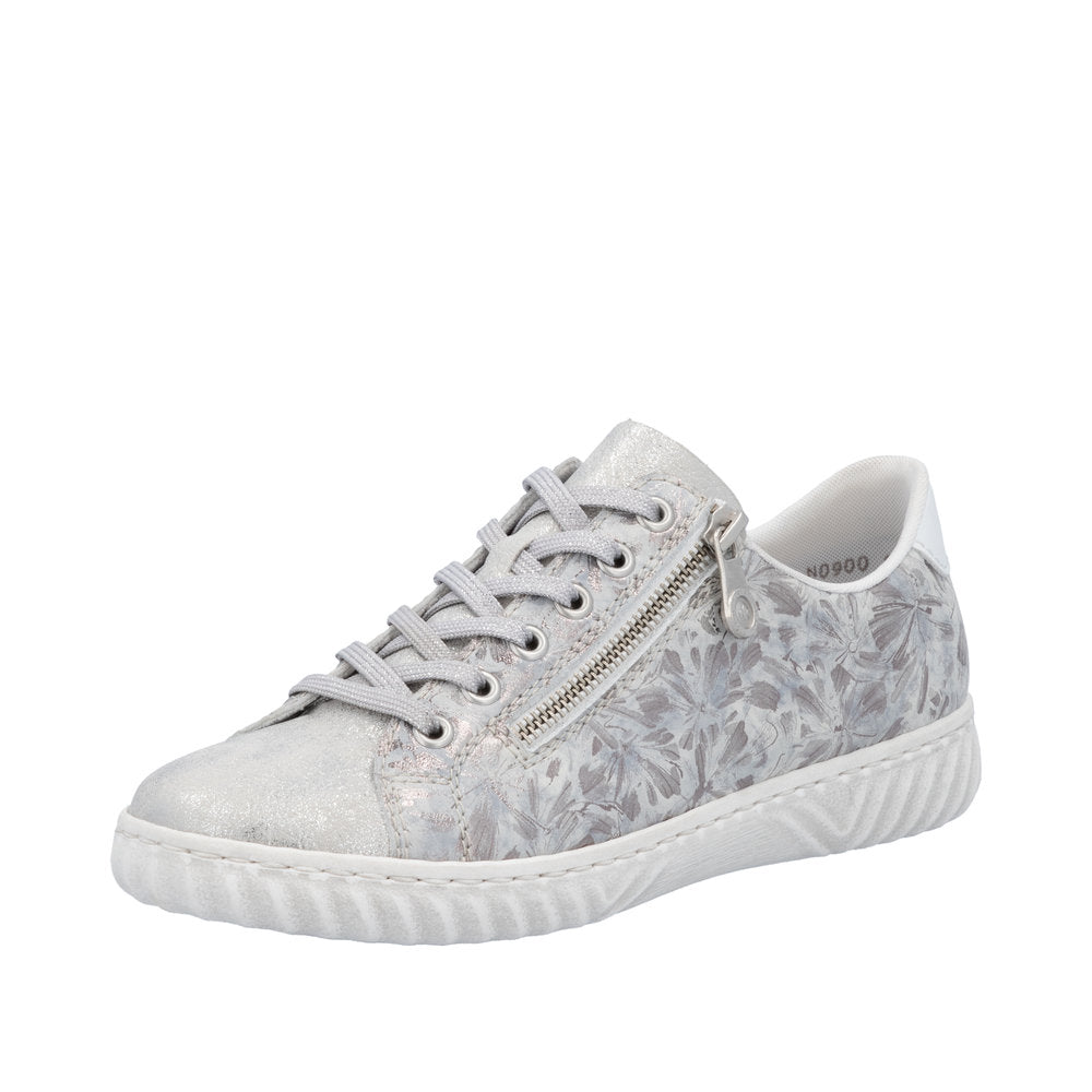 Rieker N0900-90 Fog Silver Trainers