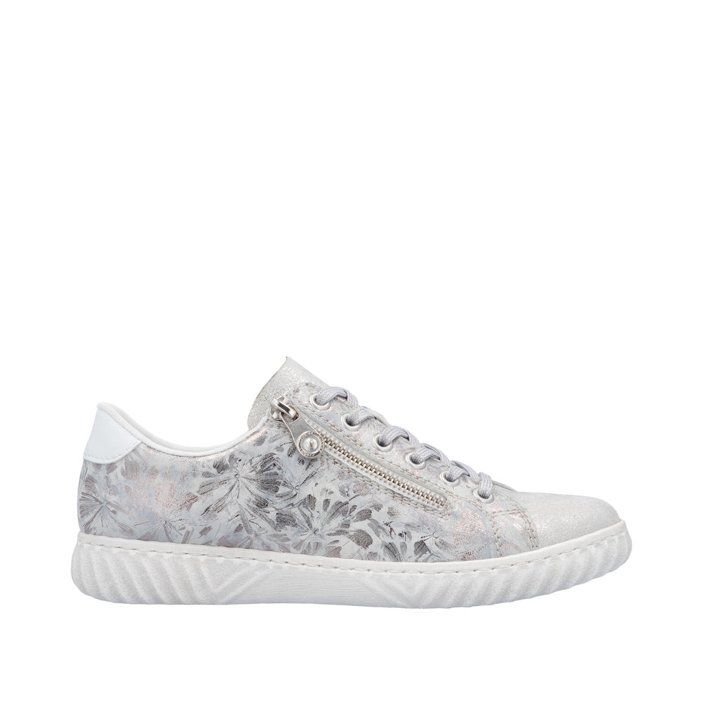Rieker N0900-90 Fog Silver Trainers
