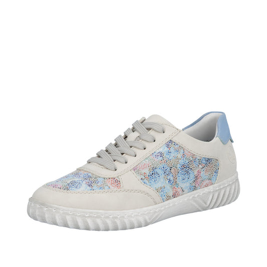 Rieker N0904-90 Aqua Cream Trainers