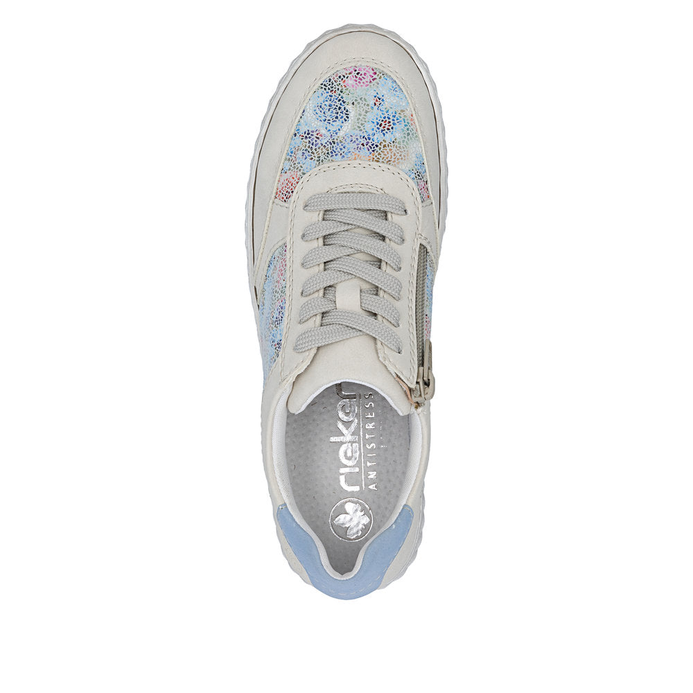 Rieker N0904-90 Aqua Cream Trainers