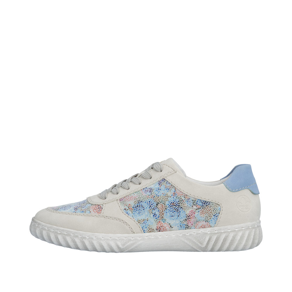 Rieker N0904-90 Aqua Cream Trainers