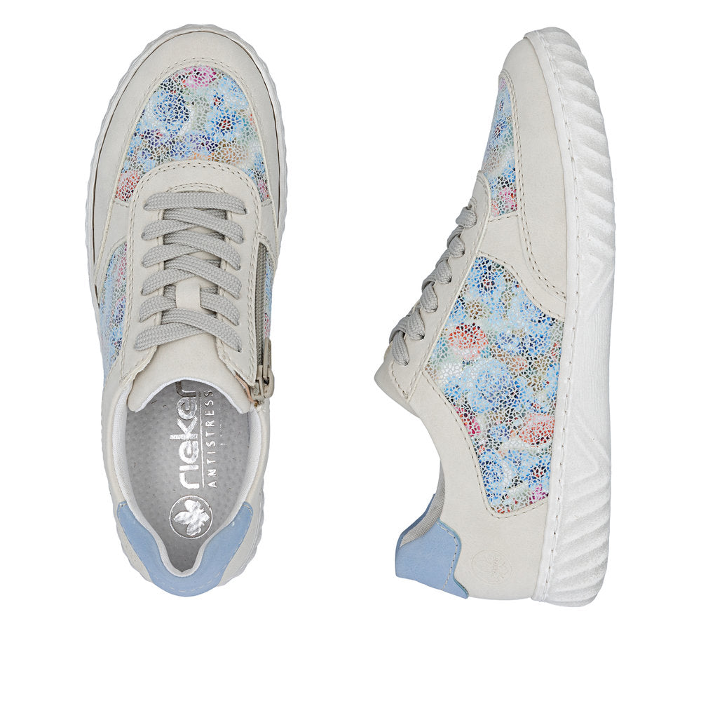 Rieker N0904-90 Aqua Cream Trainers