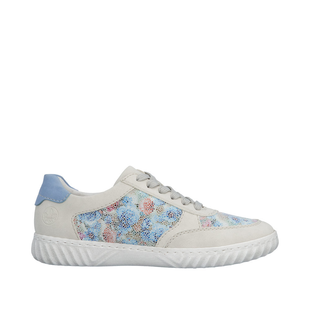 Rieker N0904-90 Aqua Cream Trainers