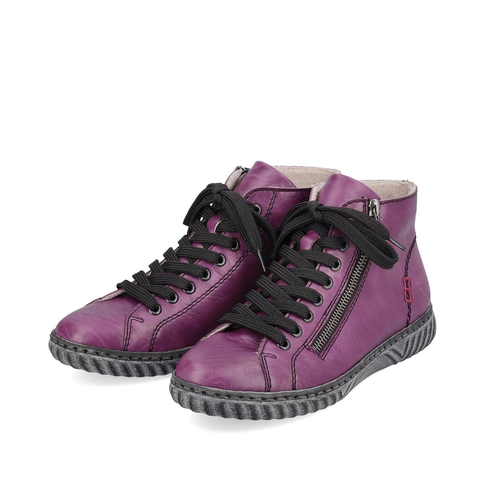 Rieker N0921-30 Edna Purple Boots