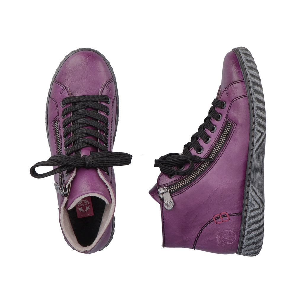 Rieker N0921-30 Edna Purple Boots