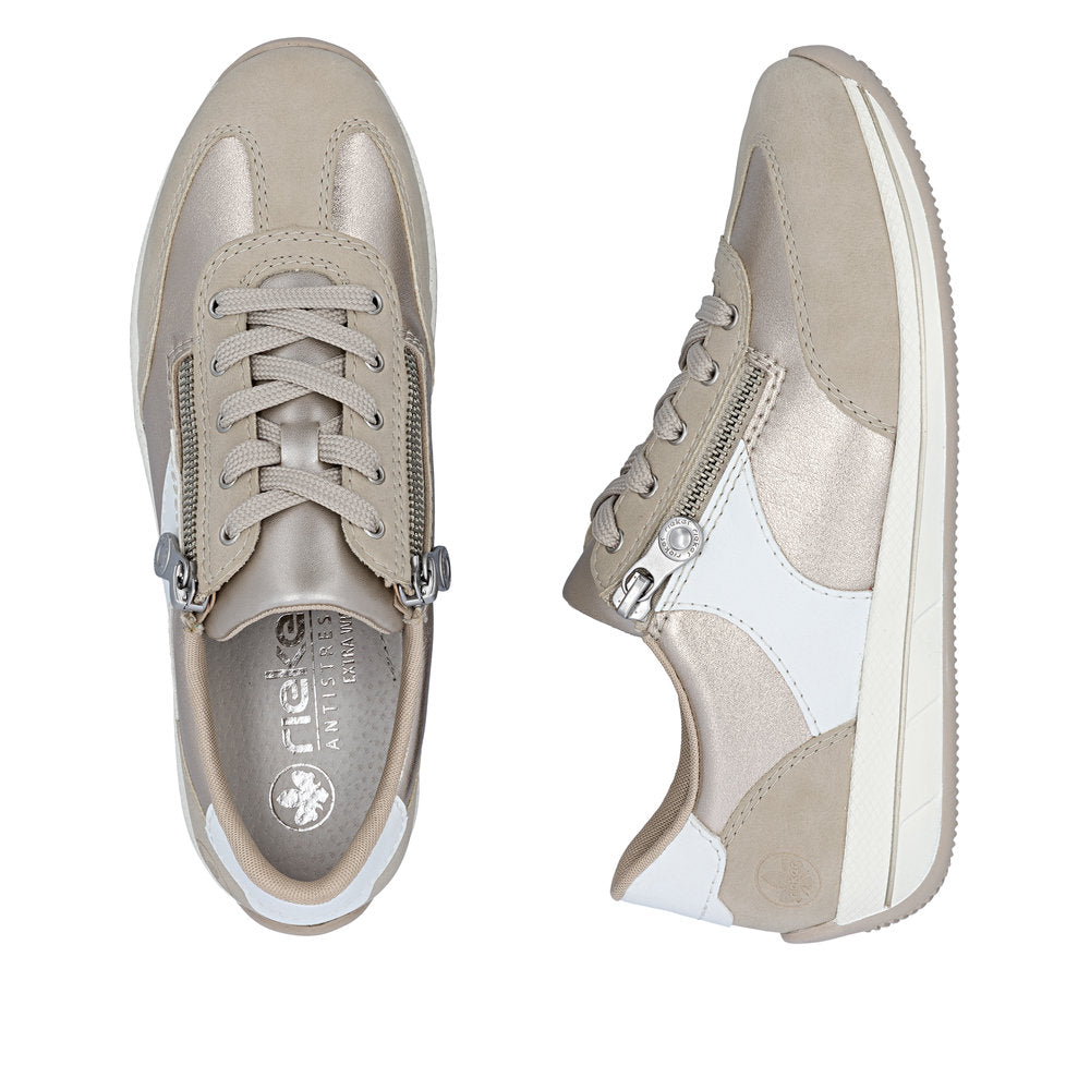 Rieker N1103-90 Champagne Trainers