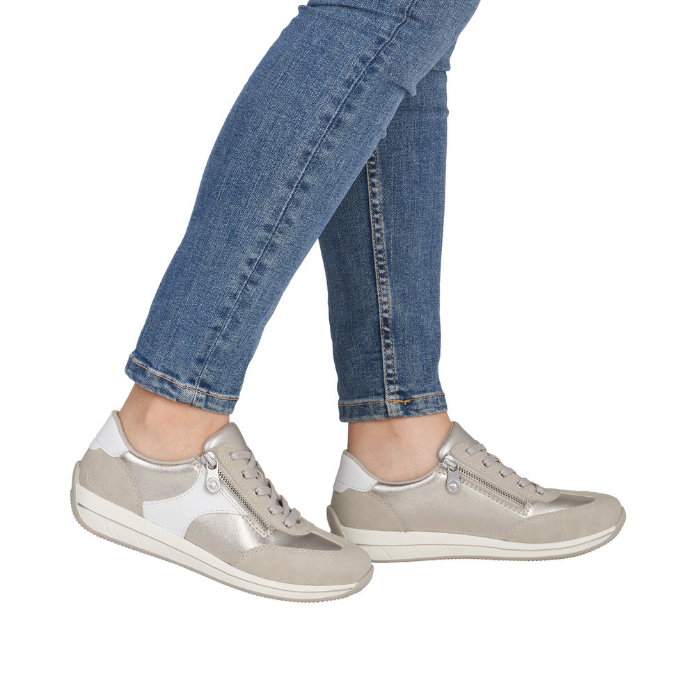 Rieker N1103-90 Champagne Trainers