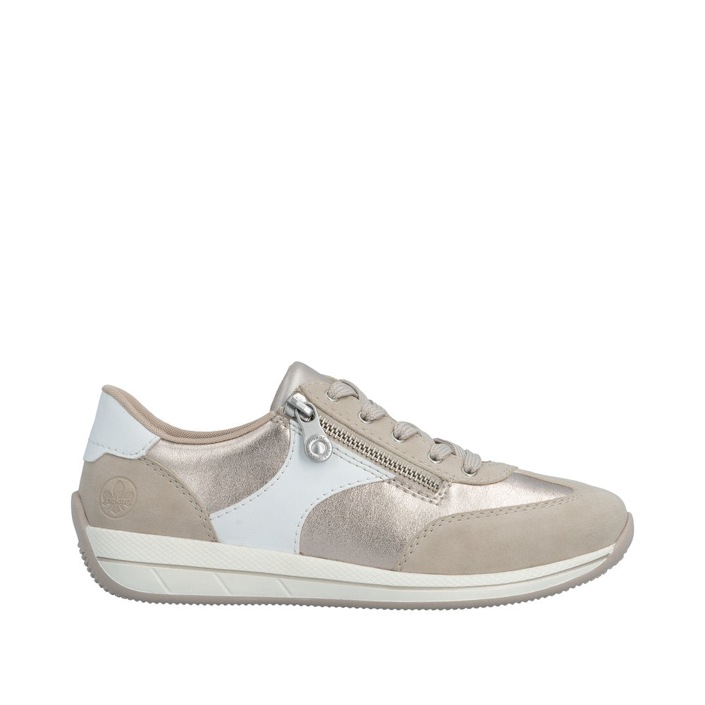 Rieker N1103-90 Champagne Trainers