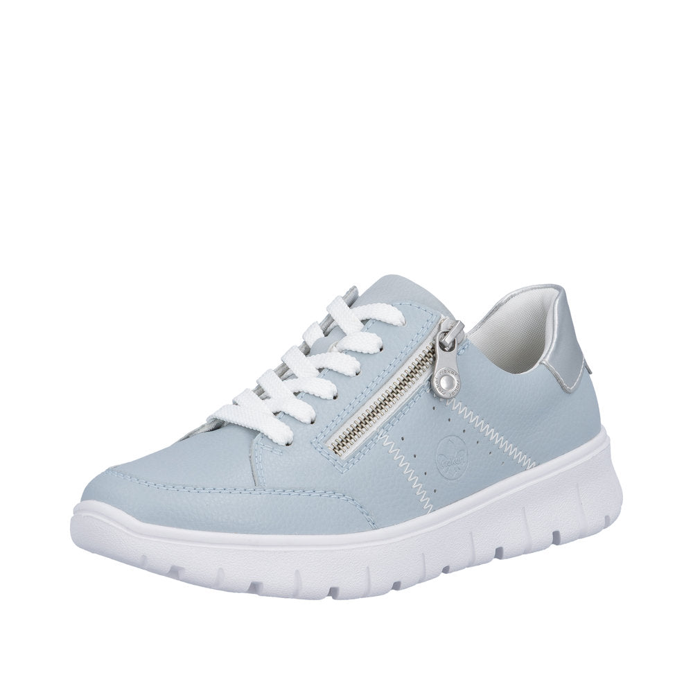 Rieker N1313-12 Blue Silver Trainers