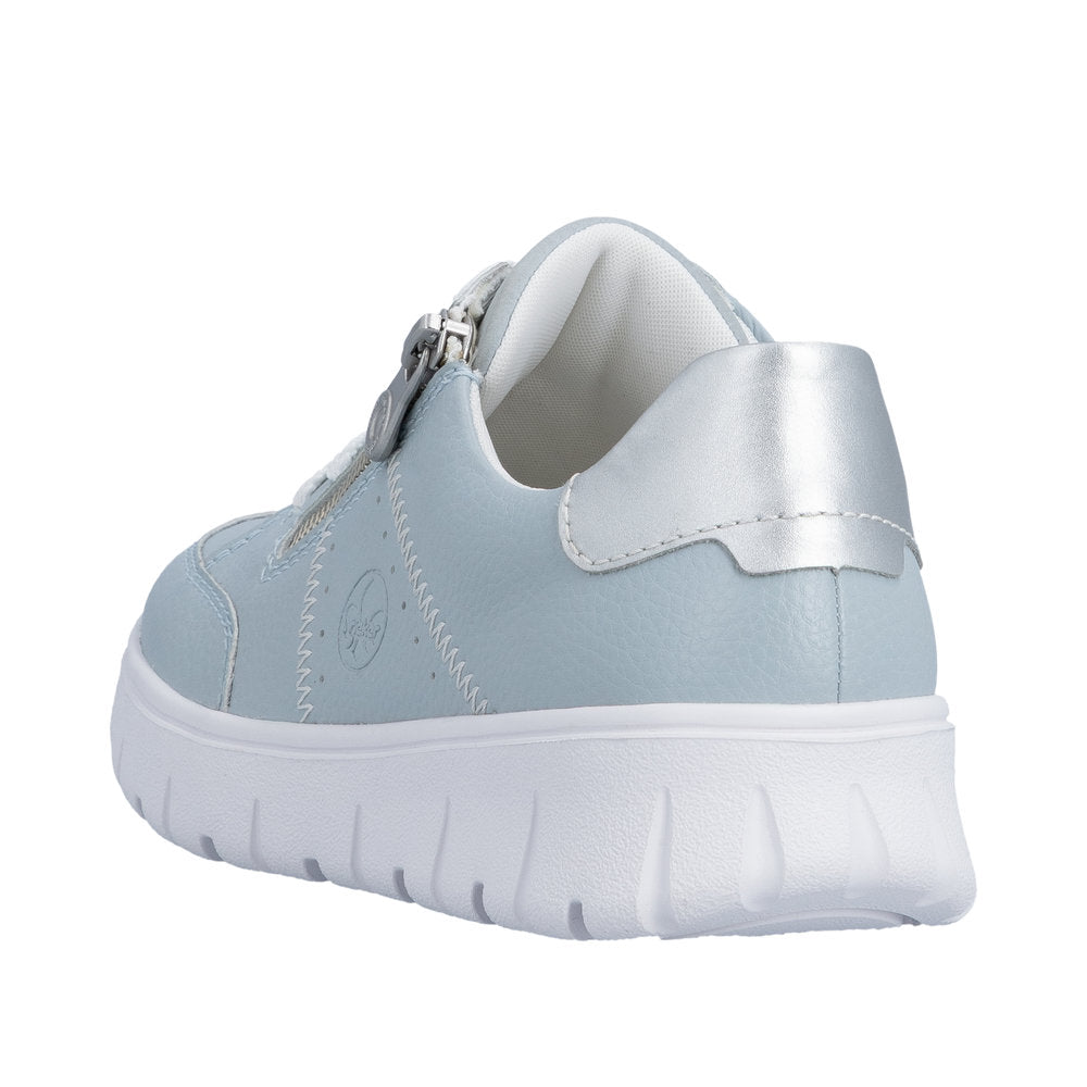 Rieker N1313-12 Blue Silver Trainers