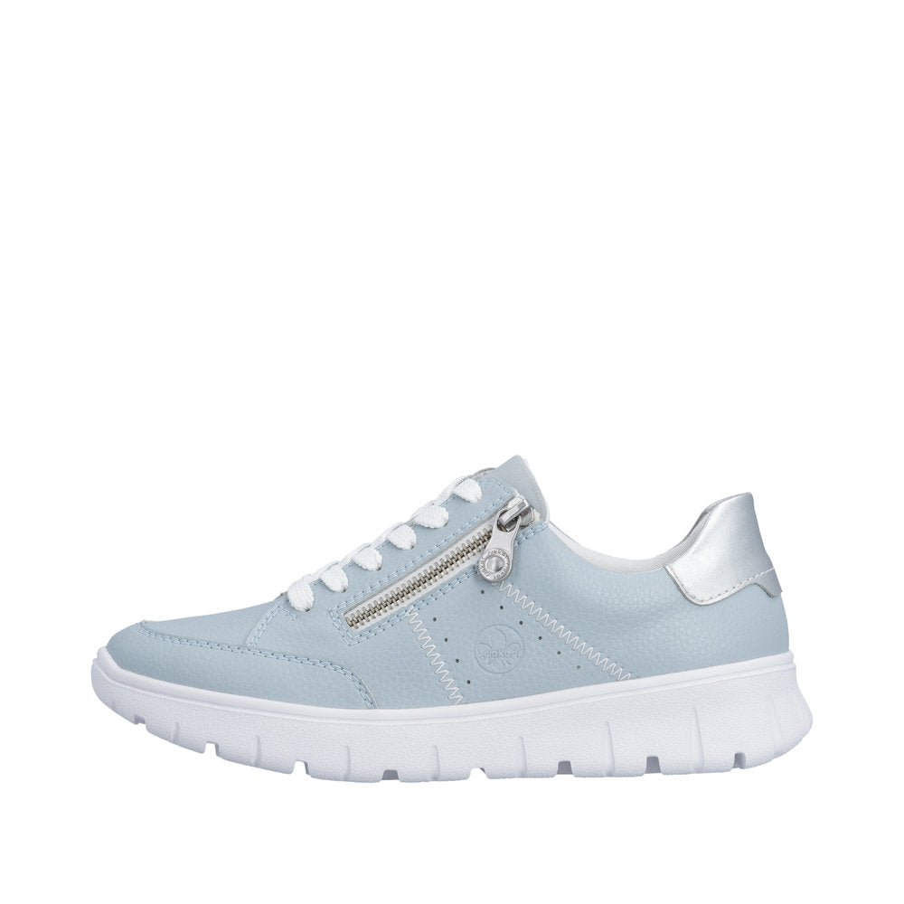 Rieker N1313-12 Blue Silver Trainers