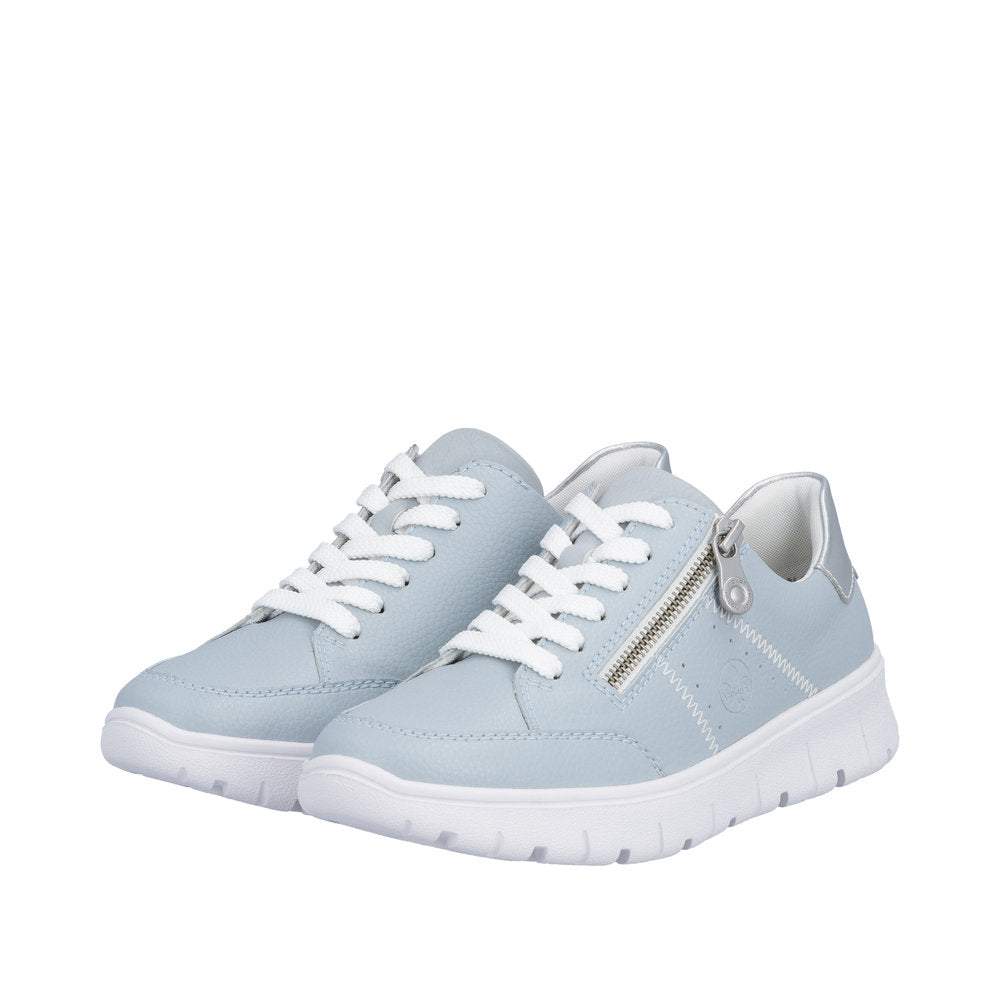 Rieker N1313-12 Blue Silver Trainers