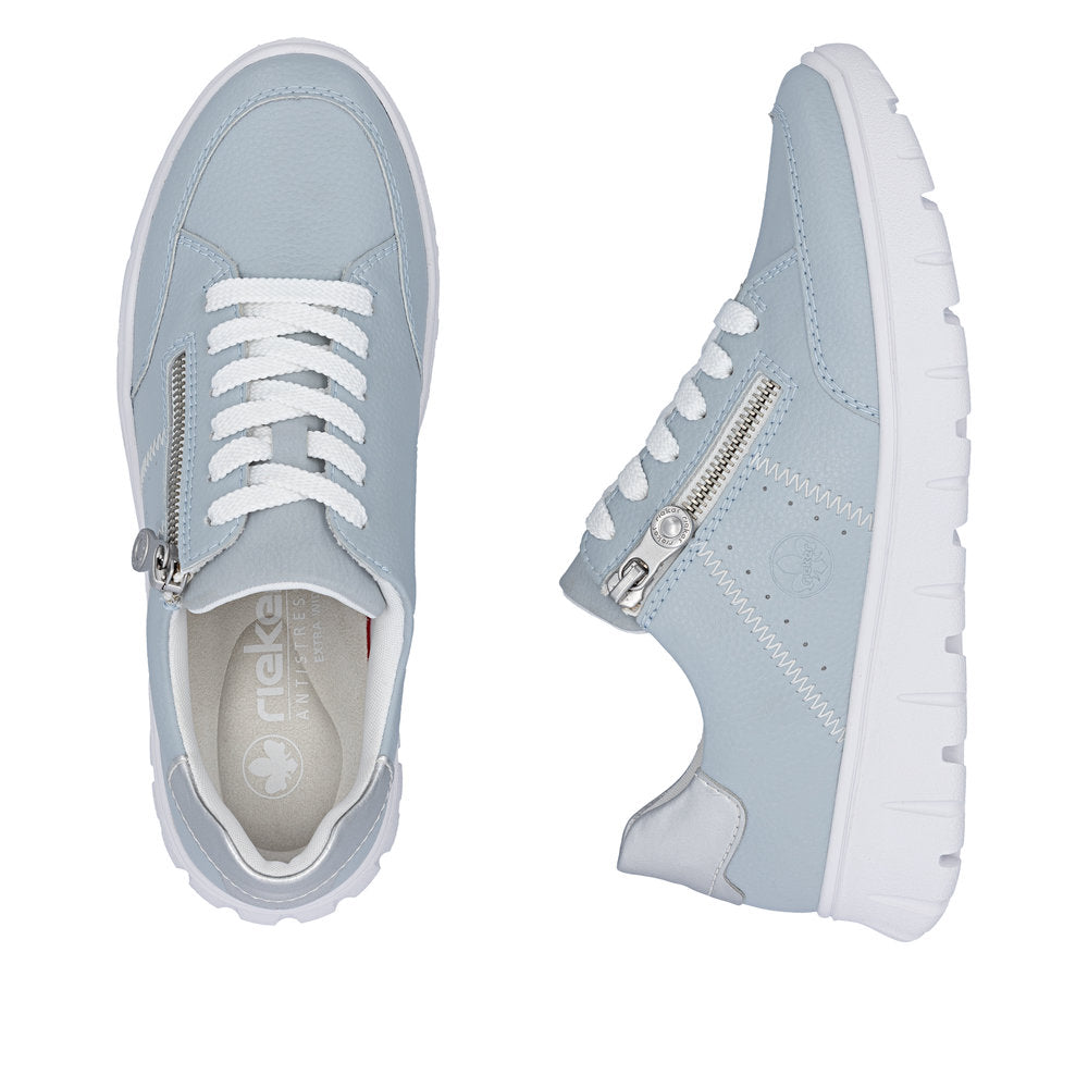 Rieker N1313-12 Blue Silver Trainers