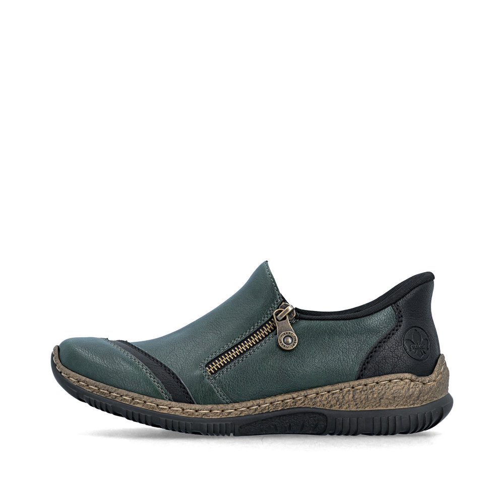 Rieker N3265-54 Green Casual Shoes