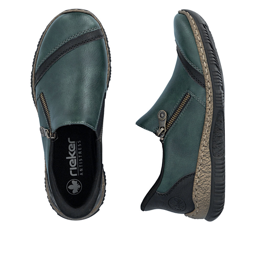 Rieker N3265-54 Green Casual Shoes