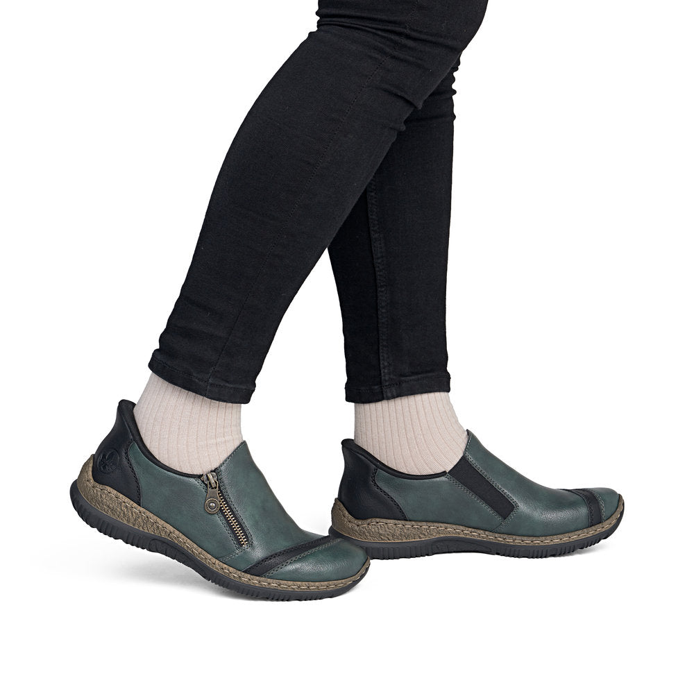 Rieker N3265-54 Green Casual Shoes