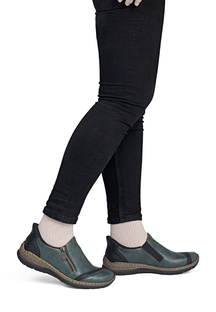 Rieker N3265-54 Green Casual Shoes