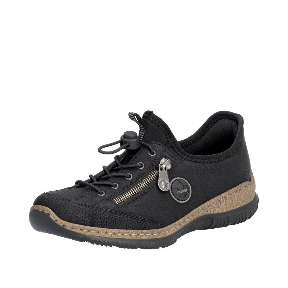 Rieker N3267-01 Black Casual Shoes