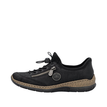 Rieker N3267-01 Black Casual Shoes