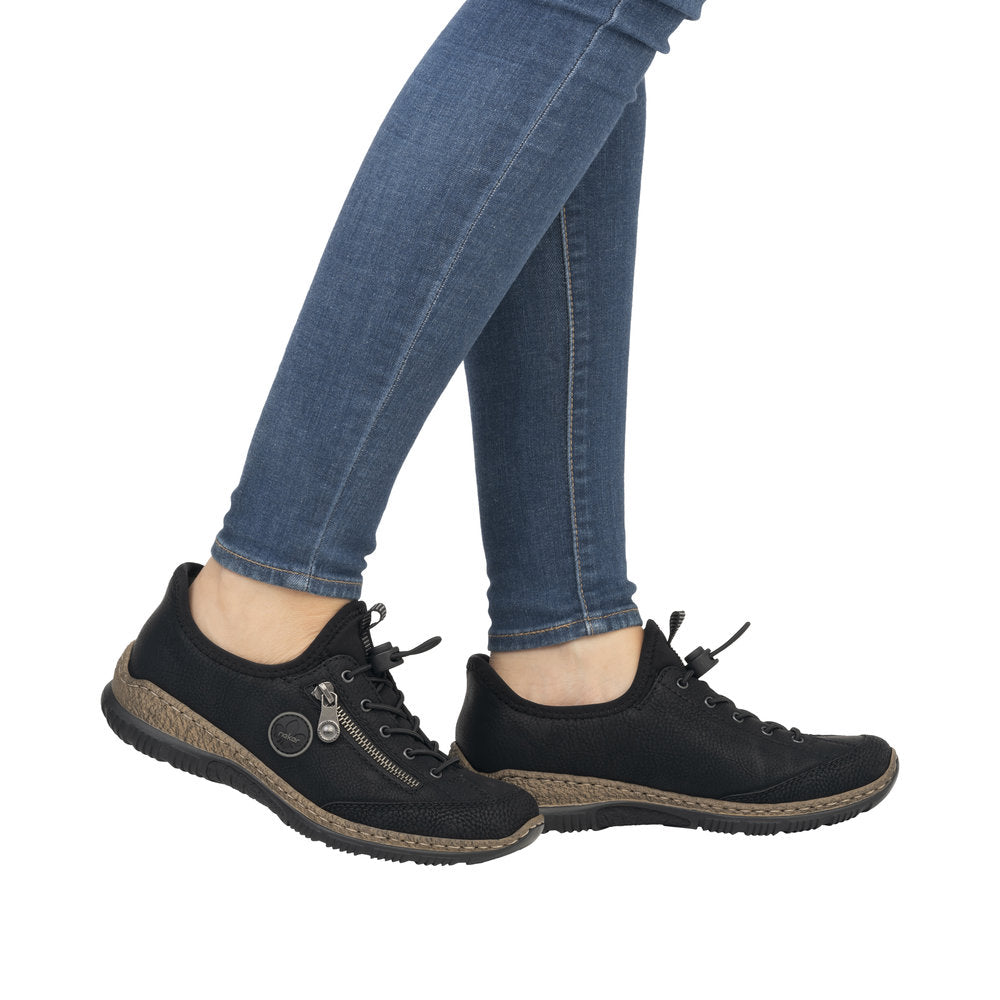 Rieker N3267-01 Black Casual Shoes