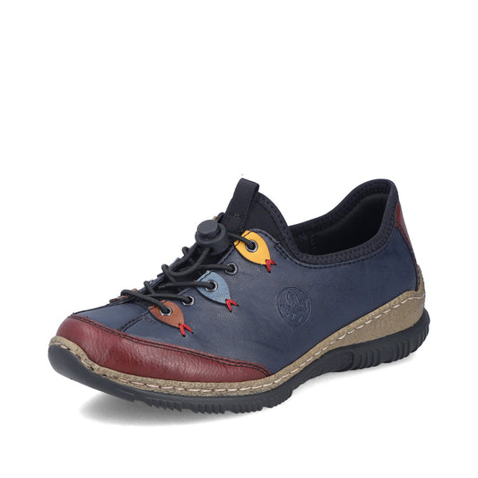 Rieker N3271-35 Blue Combination Casual Shoes
