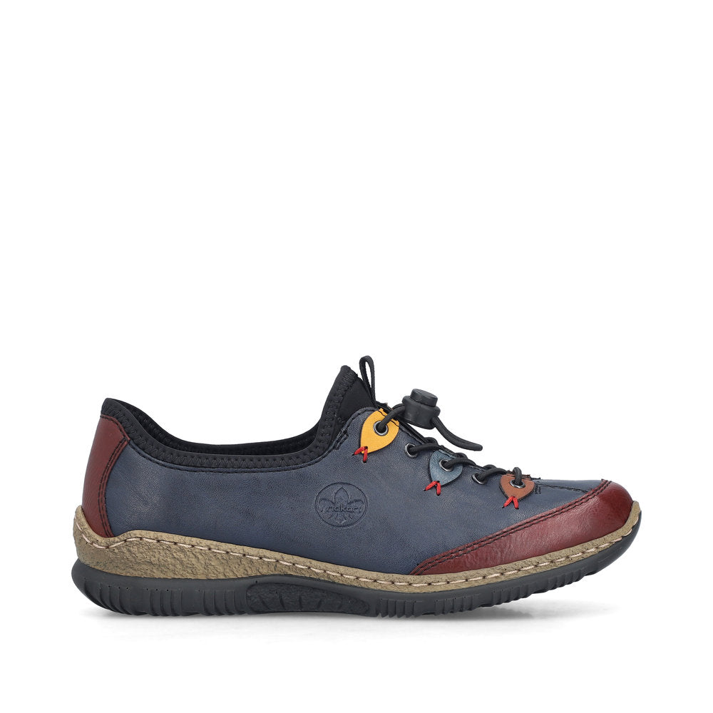 Rieker N3271-35 Blue Combination Casual Shoes