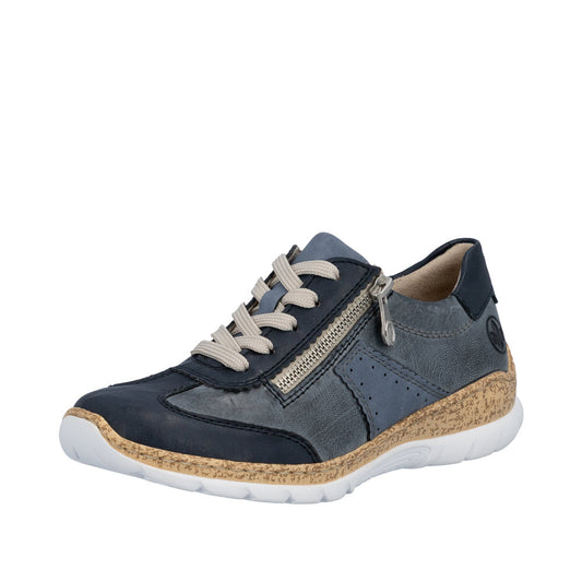 Rieker N4221-14 Pacific Blue Trainers