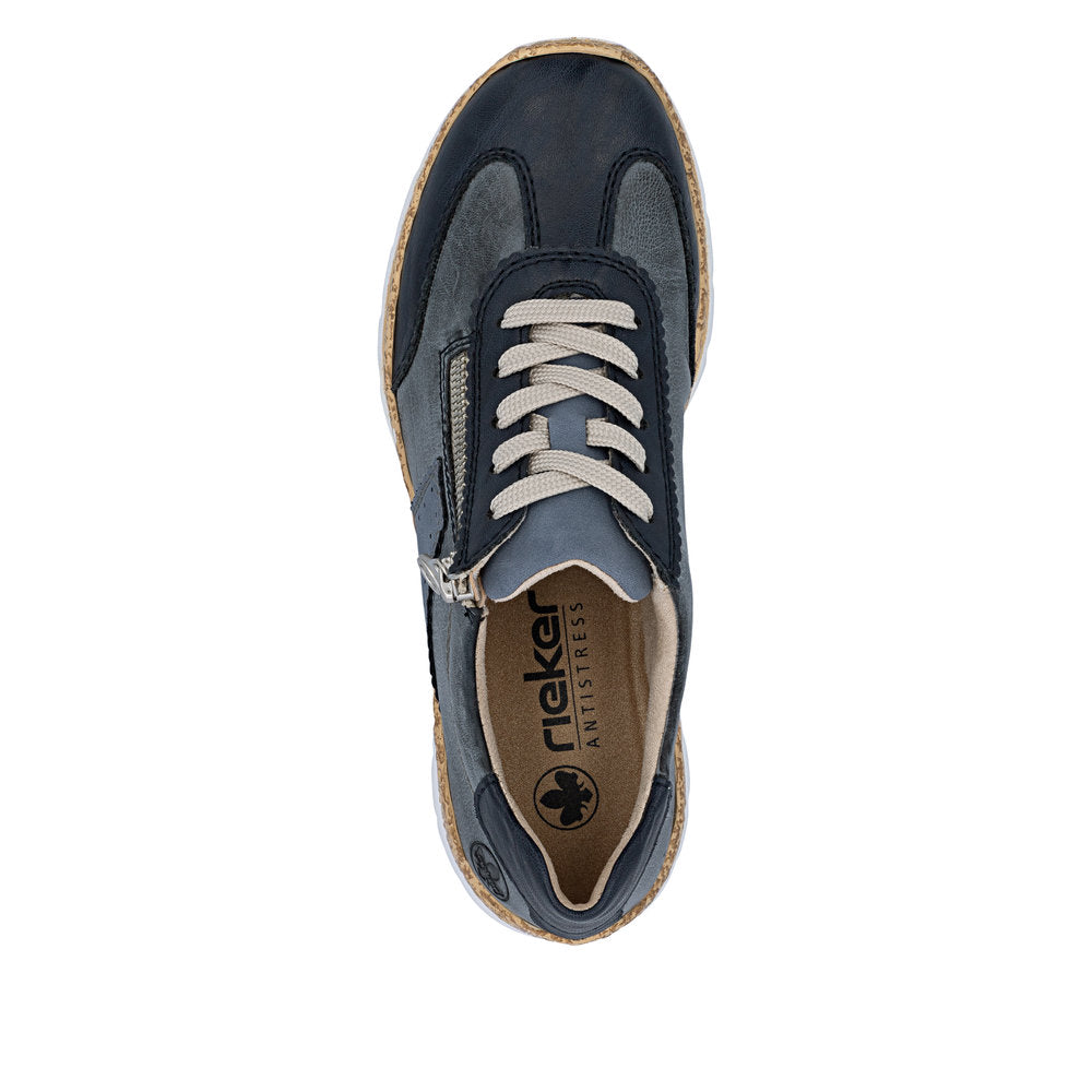 Rieker N4221-14 Pacific Blue Trainers