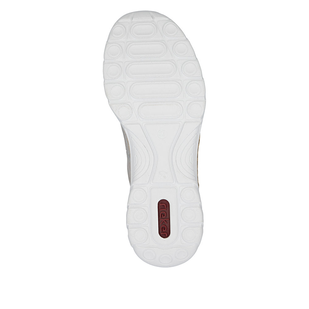 Rieker N4221-90 Rose Metallic Trainers
