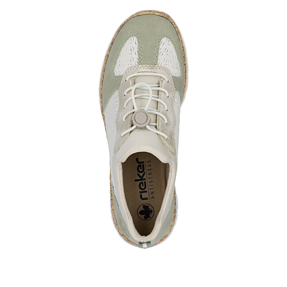 Rieker N4260-80 Sage Offwhite Trainers