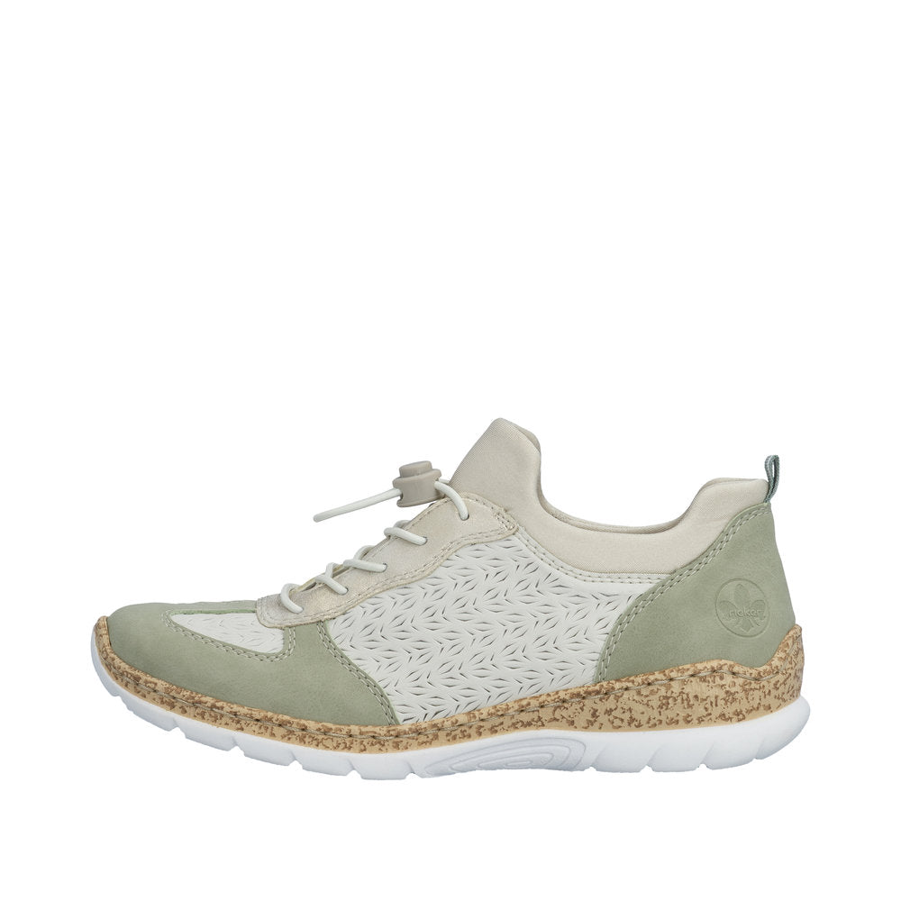 Rieker N4260-80 Sage Offwhite Trainers