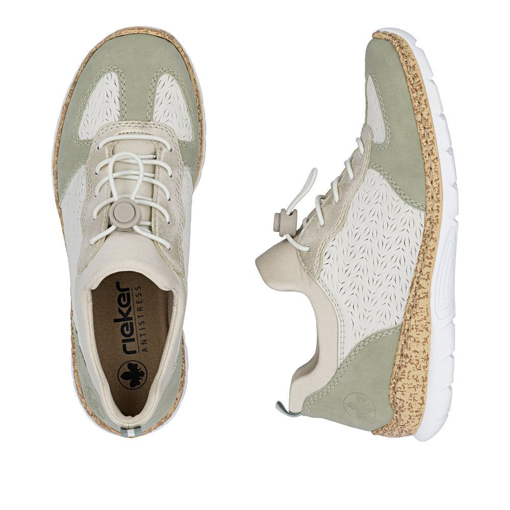 Rieker N4260-80 Sage Offwhite Trainers