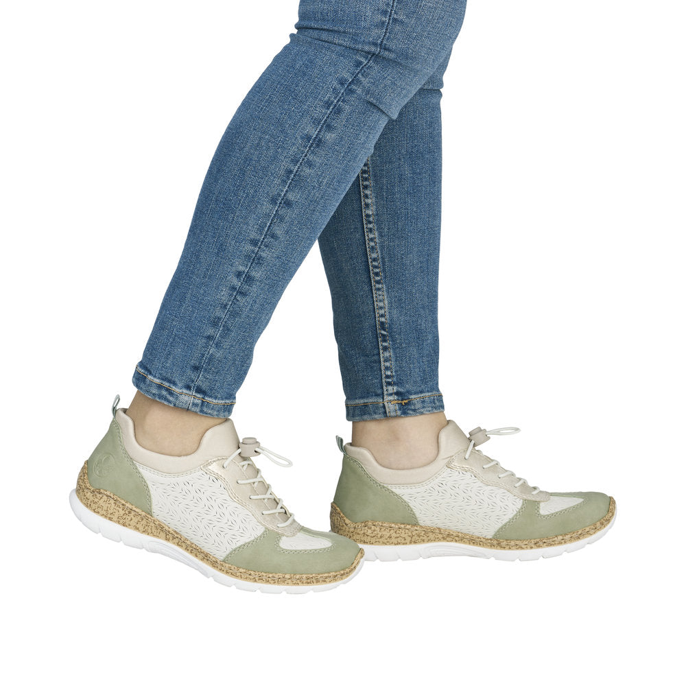 Rieker N4260-80 Sage Offwhite Trainers