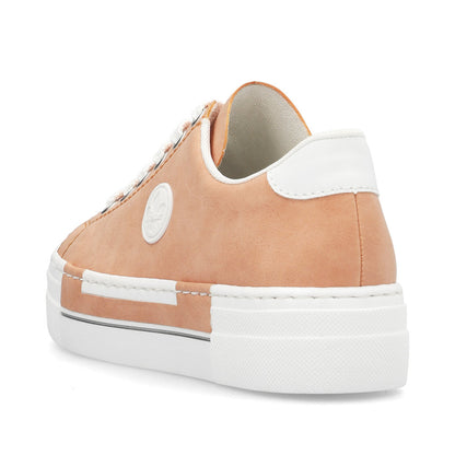 Rieker N49W1-38 Apricot/White Trainers