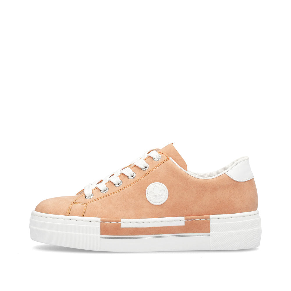 Rieker N49W1-38 Apricot/White Trainers