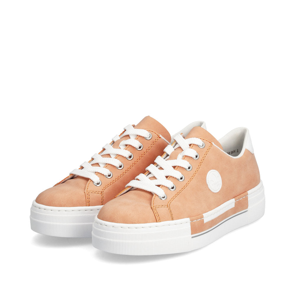 Rieker N49W1-38 Apricot/White Trainers