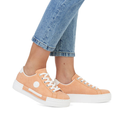 Rieker N49W1-38 Apricot/White Trainers