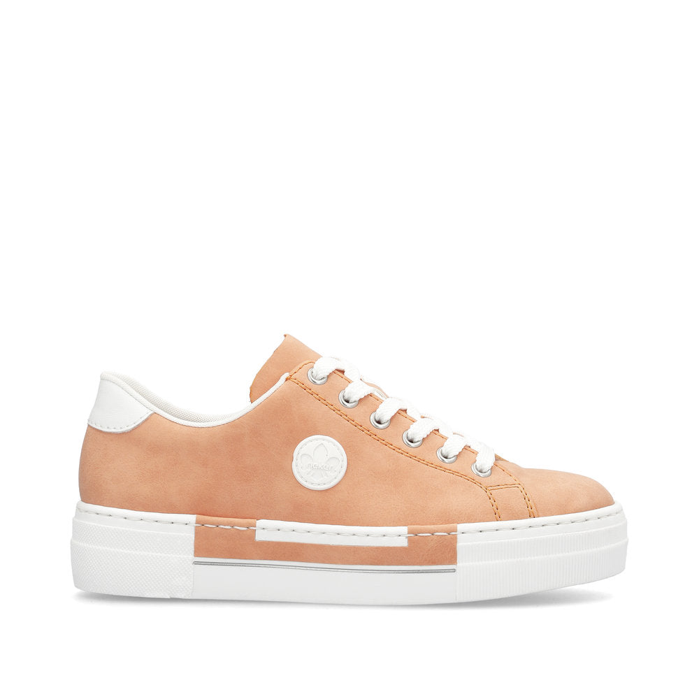 Rieker N49W1-38 Apricot/White Trainers