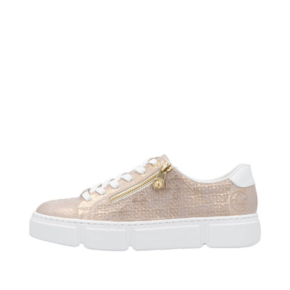 Rieker N5917-90 Rose Gold Trainers