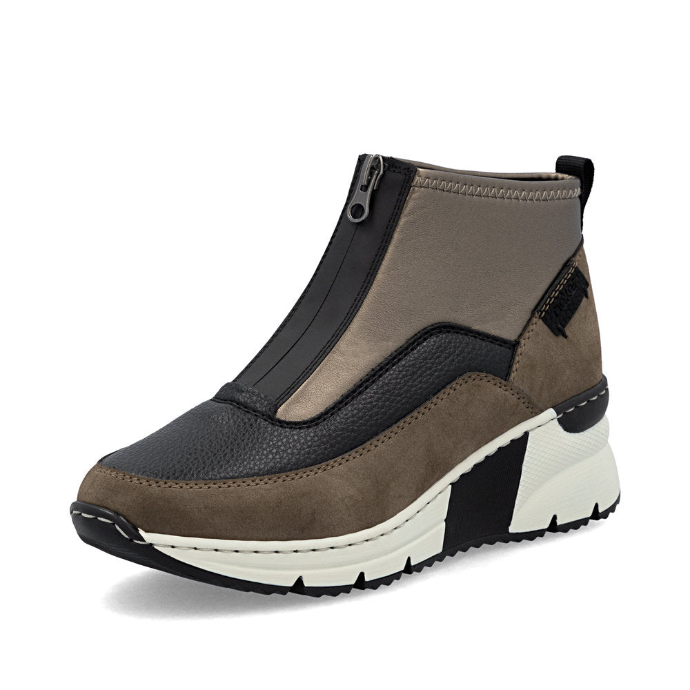 Rieker N6352-25 Brown Black Boots