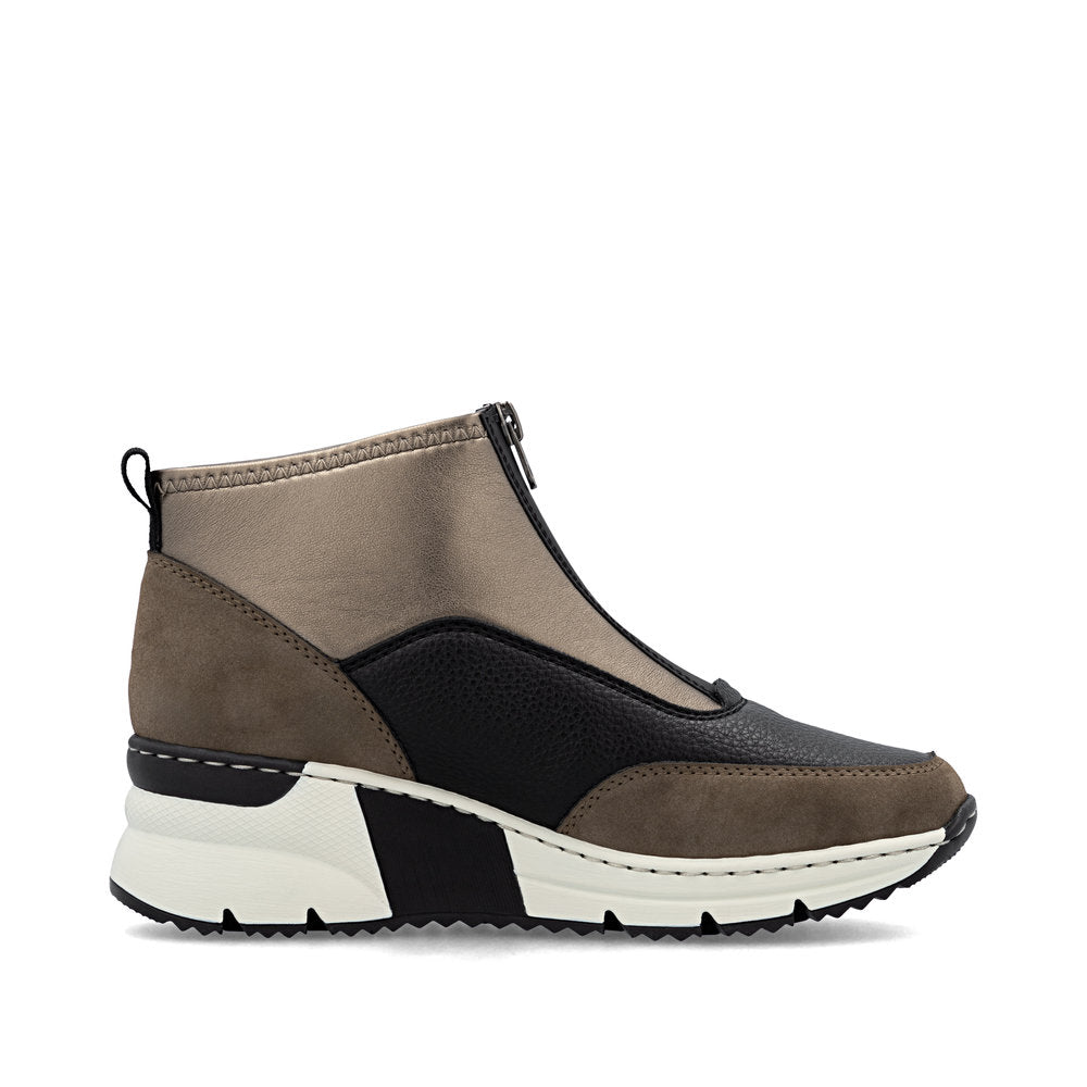 Rieker N6352-25 Brown Black Boots