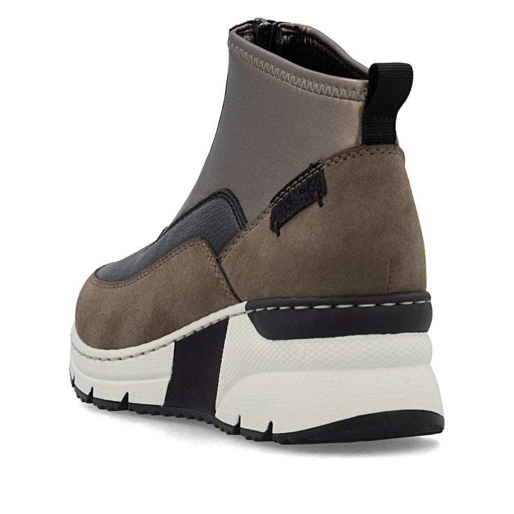 Rieker N6352-25 Brown Black Boots