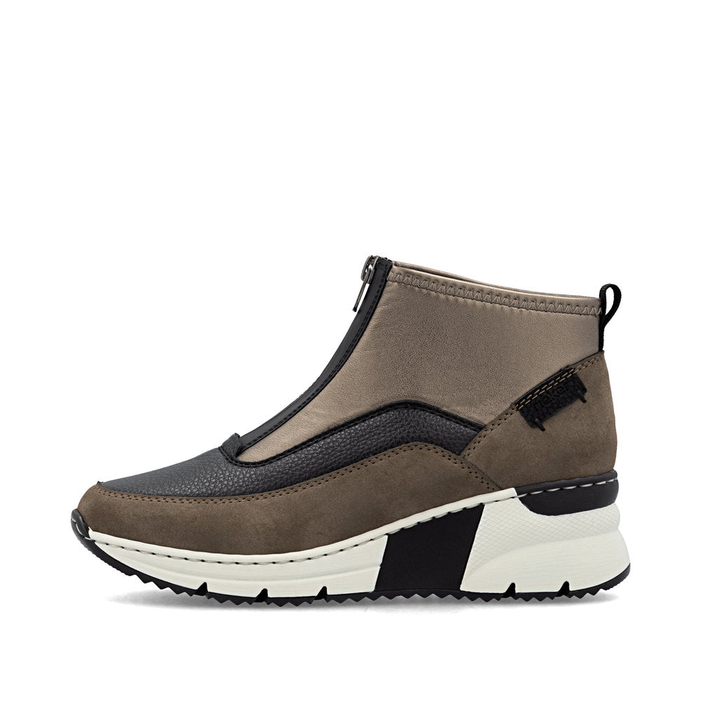 Rieker N6352-25 Brown Black Boots