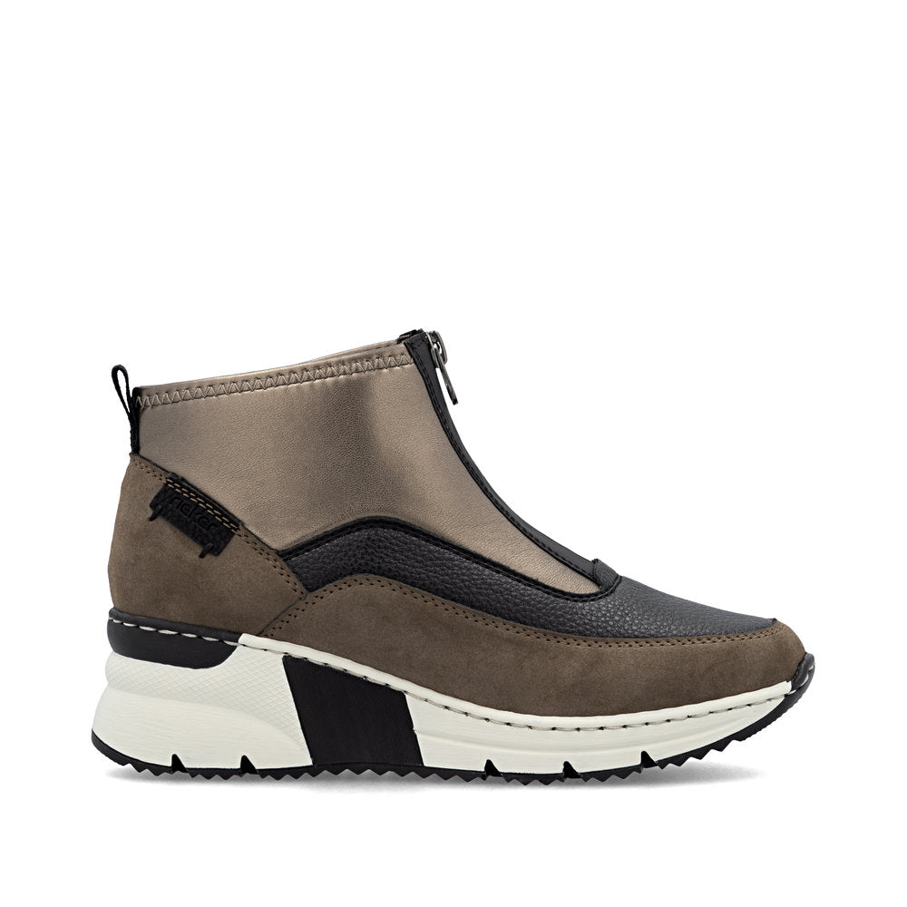 Rieker N6352-25 Brown Black Boots