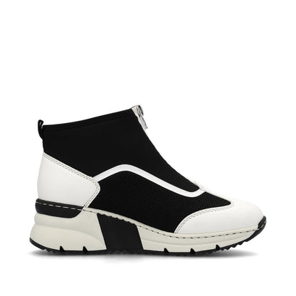 Rieker N6360-00 Offwhite/Black/Beige Boots