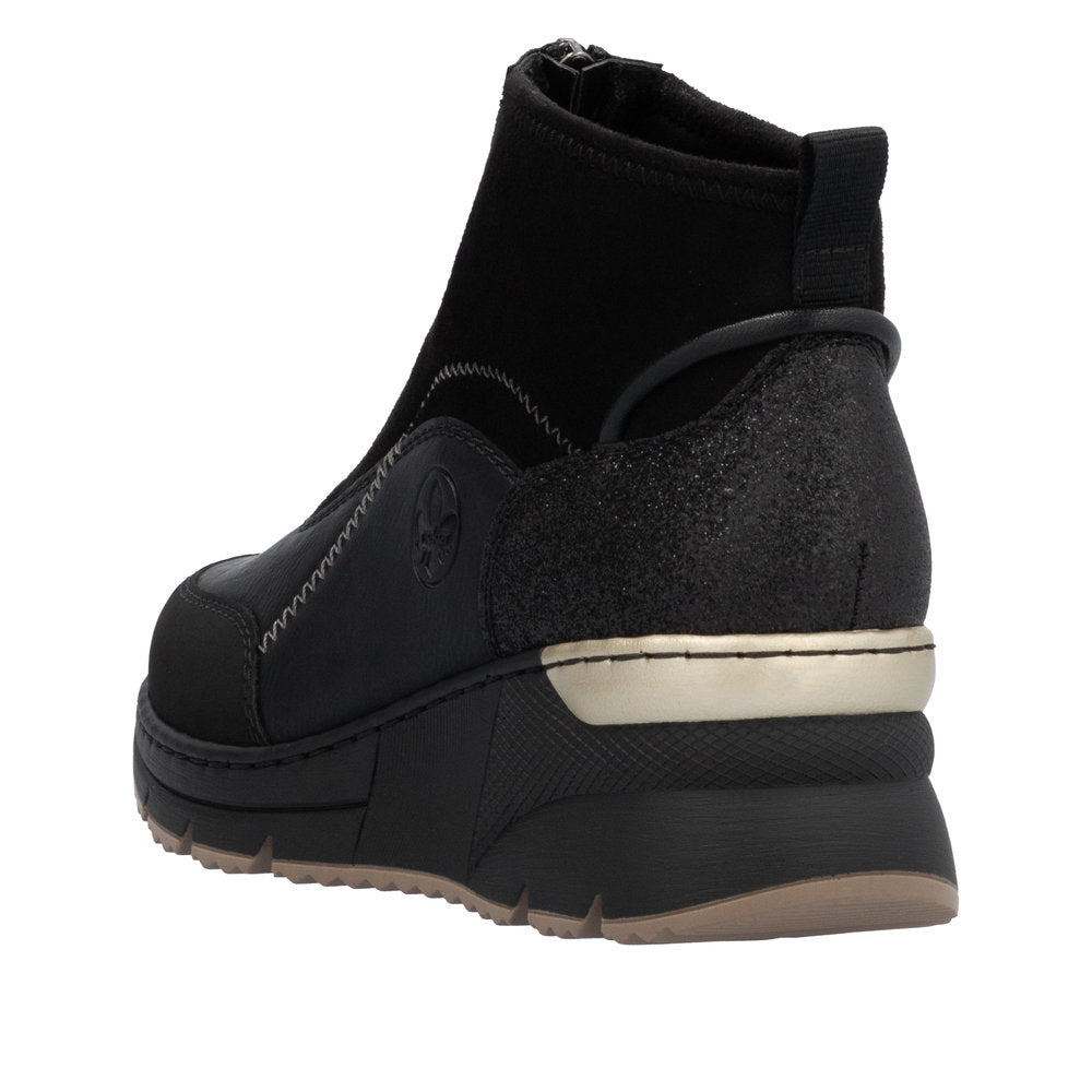 Rieker N6361-00 Black Boots