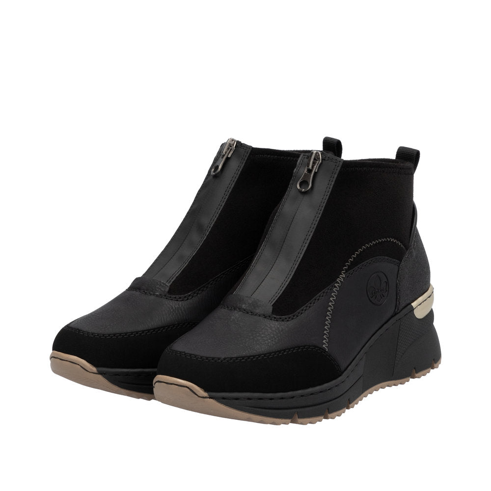 Rieker N6361-00 Black Boots