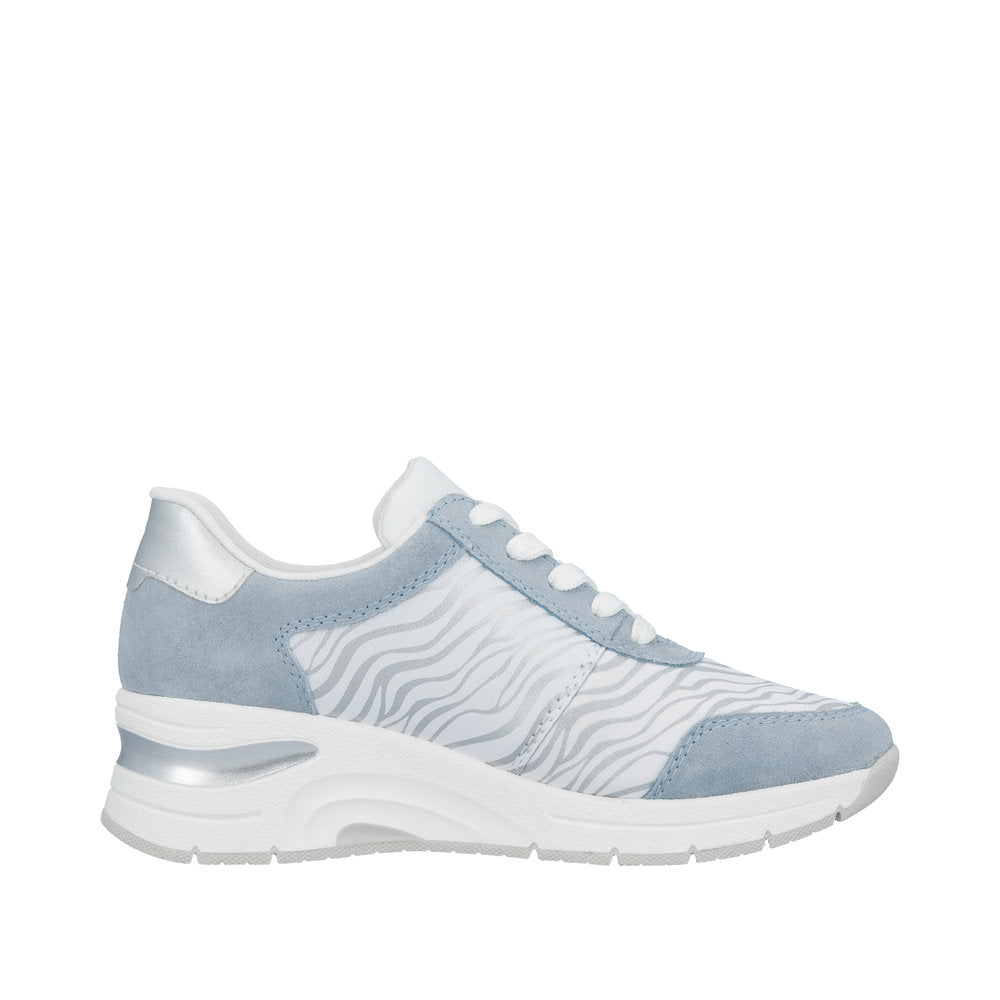 Rieker N9305-80 Blue White Silver Trainers