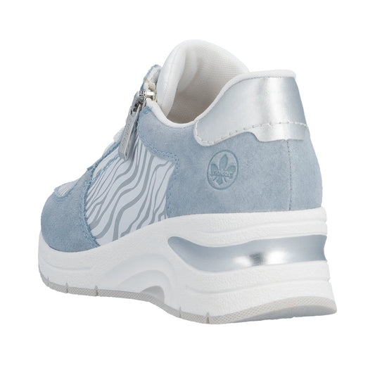 Rieker N9305-80 Blue White Silver Trainers