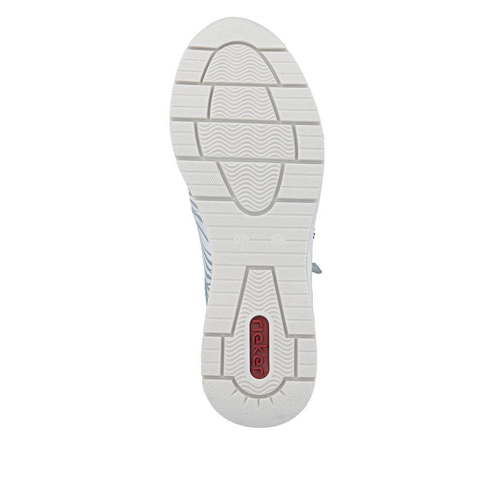 Rieker N9305-80 Blue White Silver Trainers